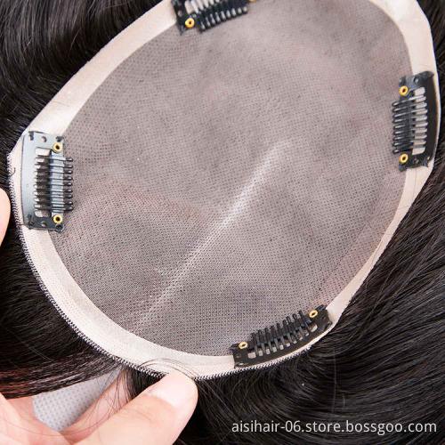 Aisi Hair Top Quality Cheap Factory Price 100%  Malaysia Human Hair Toupee For Black Women